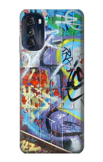 W0588 Wall Graffiti Hard Case and Leather Flip Case For Motorola Moto G (2022)