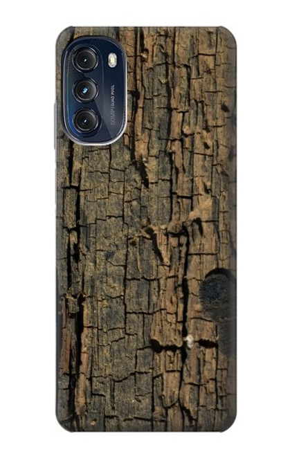 W0598 Wood Graphic Printed Hard Case and Leather Flip Case For Motorola Moto G (2022)