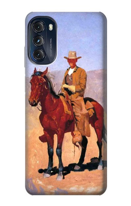 W0772 Cowboy Western Hard Case and Leather Flip Case For Motorola Moto G (2022)