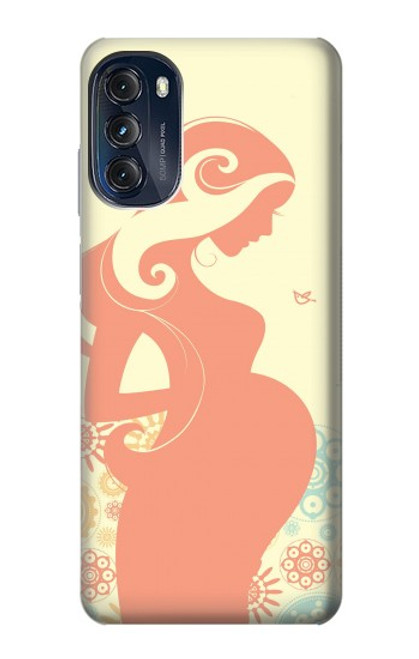 W0815 Pregnant Art Hard Case and Leather Flip Case For Motorola Moto G (2022)