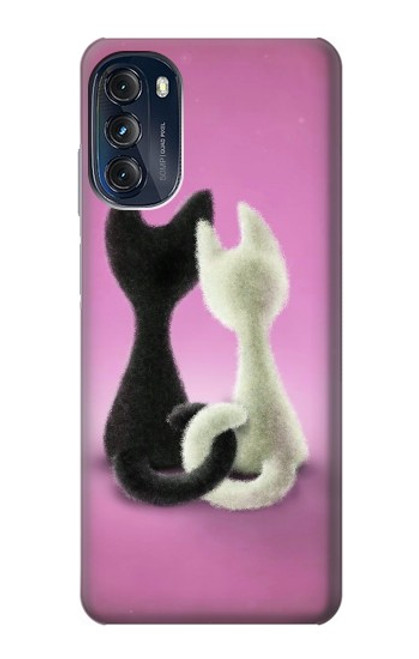 W1832 Love Cat Hard Case and Leather Flip Case For Motorola Moto G (2022)