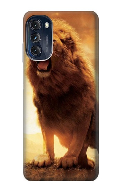 W1957 Lion Aslan Hard Case and Leather Flip Case For Motorola Moto G (2022)