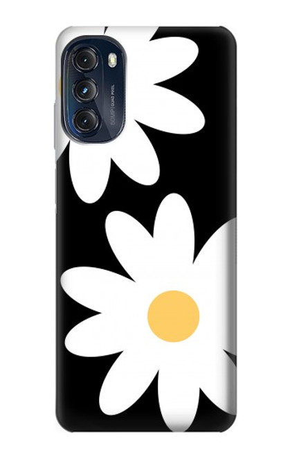 W2315 Daisy White Flowers Hard Case and Leather Flip Case For Motorola Moto G (2022)