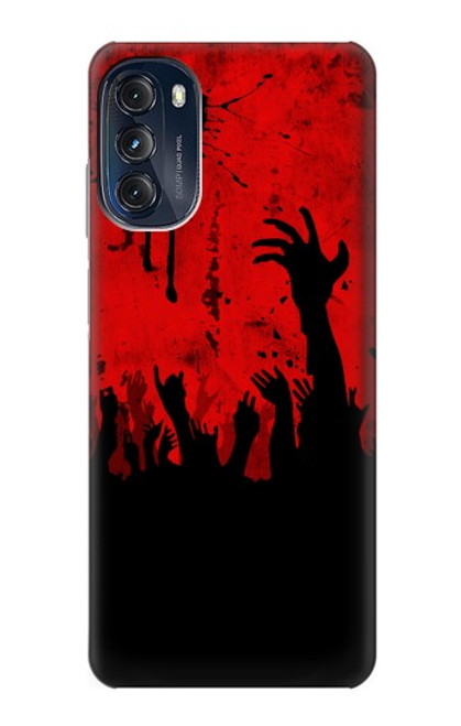 W2458 Zombie Hands Hard Case and Leather Flip Case For Motorola Moto G (2022)