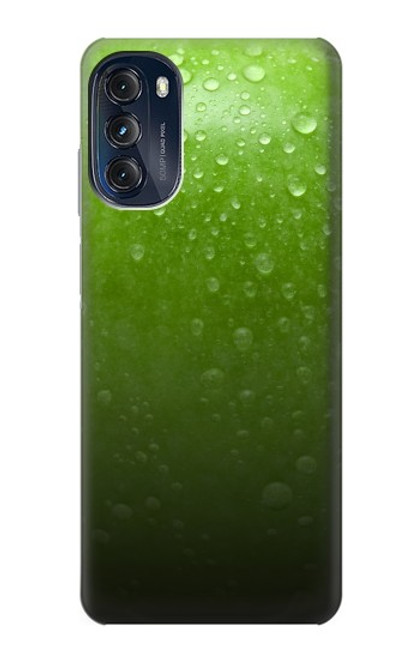 W2475 Green Apple Texture Seamless Hard Case and Leather Flip Case For Motorola Moto G (2022)