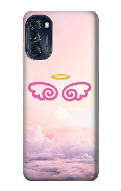 W2514 Cute Angel Wings Hard Case and Leather Flip Case For Motorola Moto G (2022)