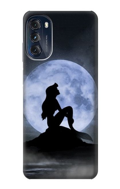 W2668 Mermaid Silhouette Moon Night Hard Case and Leather Flip Case For Motorola Moto G (2022)