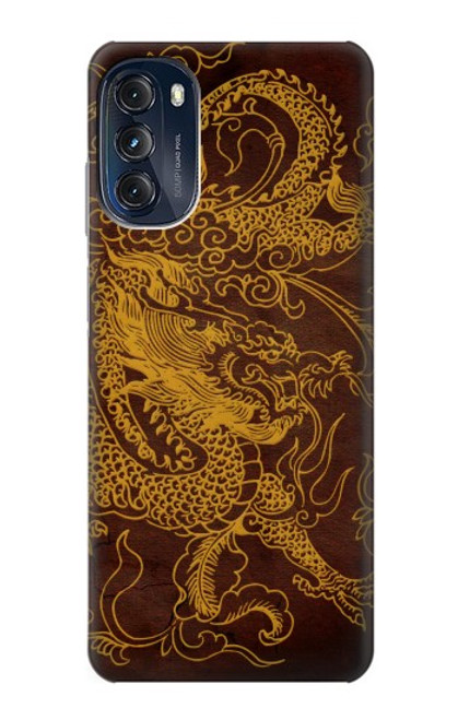 W2911 Chinese Dragon Hard Case and Leather Flip Case For Motorola Moto G (2022)