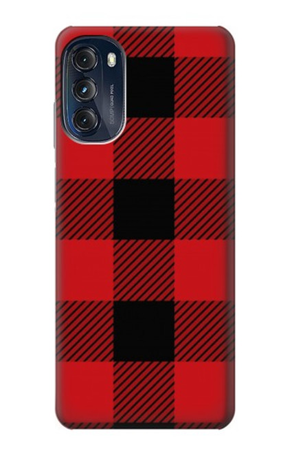 W2931 Red Buffalo Check Pattern Hard Case and Leather Flip Case For Motorola Moto G (2022)