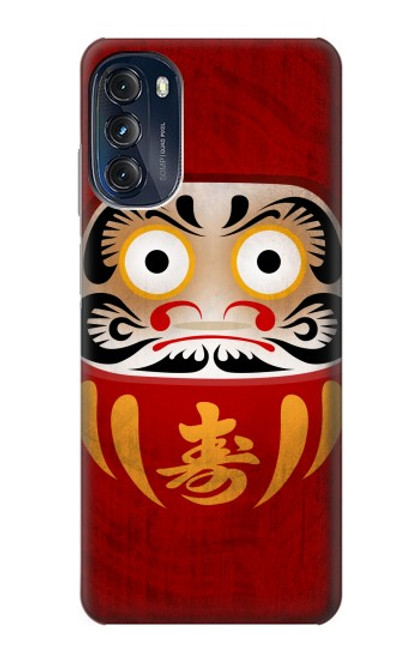 W3023 Japan Good Luck Daruma Doll Hard Case and Leather Flip Case For Motorola Moto G (2022)