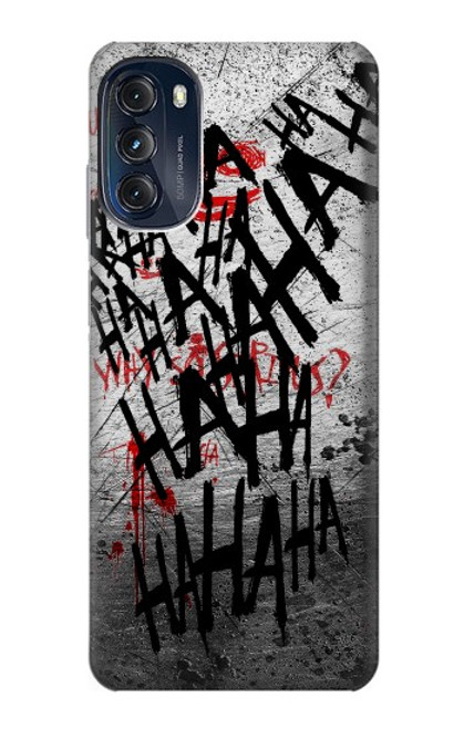 W3073 Joker Hahaha Blood Splash Hard Case and Leather Flip Case For Motorola Moto G (2022)