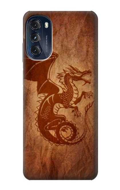 W3086 Red Dragon Tattoo Hard Case and Leather Flip Case For Motorola Moto G (2022)