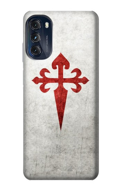 W3200 Order of Santiago Cross of Saint James Hard Case and Leather Flip Case For Motorola Moto G (2022)