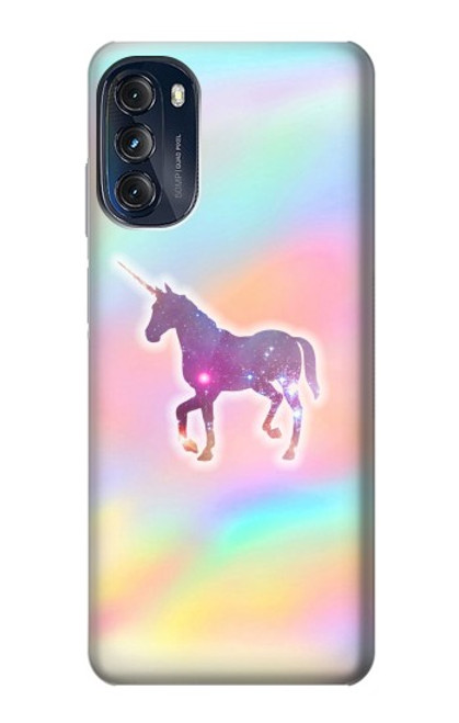 W3203 Rainbow Unicorn Hard Case and Leather Flip Case For Motorola Moto G (2022)