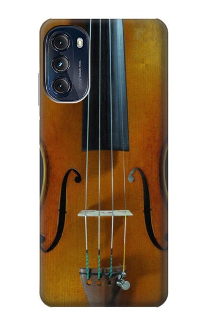 W3234 Violin Hard Case and Leather Flip Case For Motorola Moto G (2022)