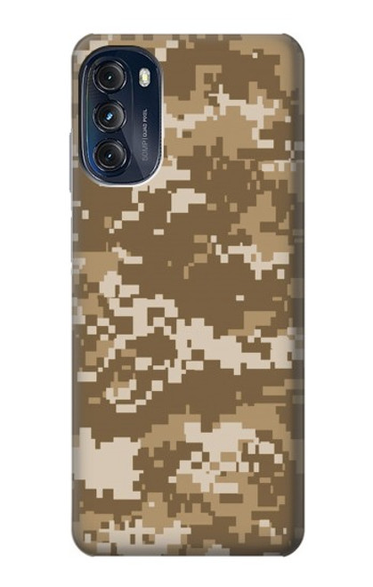 W3294 Army Desert Tan Coyote Camo Camouflage Hard Case and Leather Flip Case For Motorola Moto G (2022)