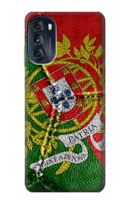 W3300 Portugal Flag Vintage Football Graphic Hard Case and Leather Flip Case For Motorola Moto G (2022)