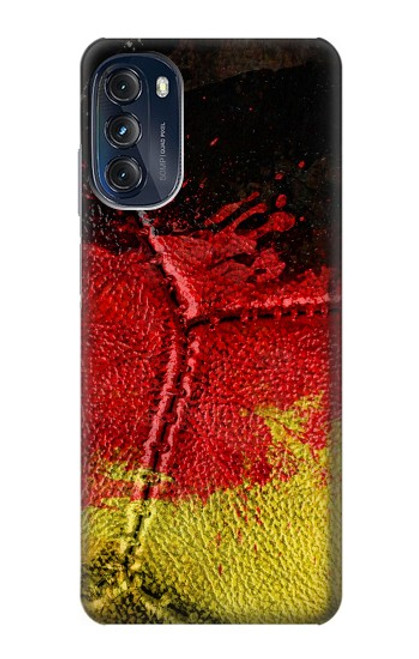 W3303 Germany Flag Vintage Football Graphic Hard Case and Leather Flip Case For Motorola Moto G (2022)