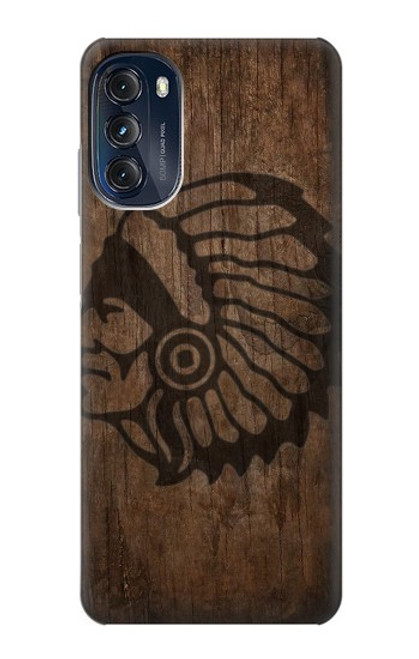 W3443 Indian Head Hard Case and Leather Flip Case For Motorola Moto G (2022)