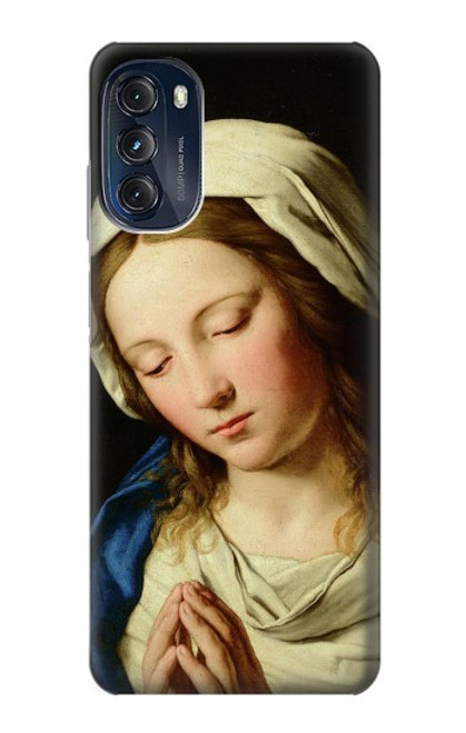 W3476 Virgin Mary Prayer Hard Case and Leather Flip Case For Motorola Moto G (2022)