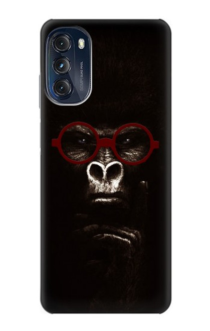 W3529 Thinking Gorilla Hard Case and Leather Flip Case For Motorola Moto G (2022)