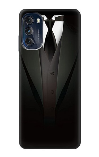W3534 Men Suit Hard Case and Leather Flip Case For Motorola Moto G (2022)