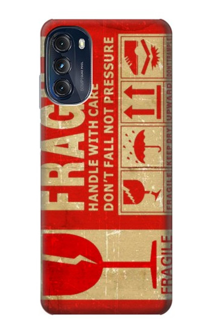 W3552 Vintage Fragile Label Art Hard Case and Leather Flip Case For Motorola Moto G (2022)