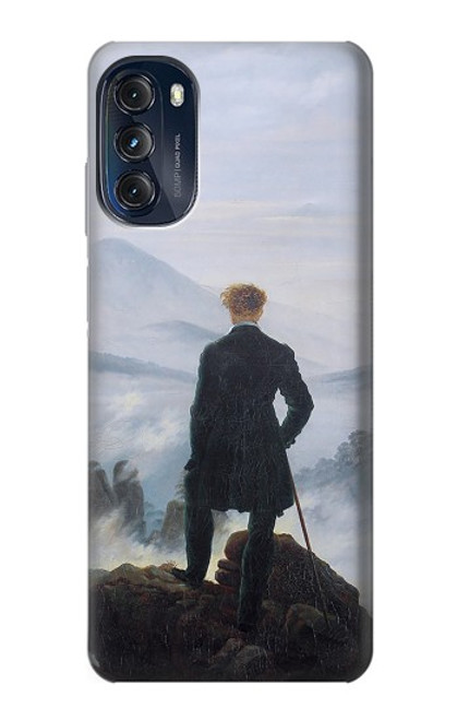 W3789 Wanderer above the Sea of Fog Hard Case and Leather Flip Case For Motorola Moto G (2022)