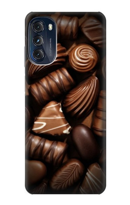 W3840 Dark Chocolate Milk Chocolate Lovers Hard Case and Leather Flip Case For Motorola Moto G (2022)