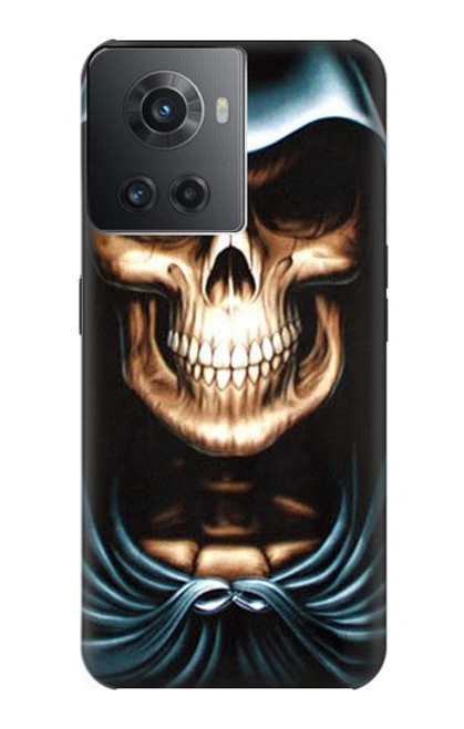 W0225 Skull Grim Reaper Hard Case and Leather Flip Case For OnePlus Ace