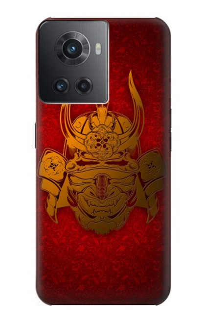 W0820 Samurai Mask Helmet Hard Case and Leather Flip Case For OnePlus Ace