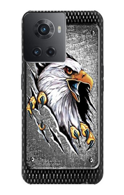 W0855 Eagle Metal Hard Case and Leather Flip Case For OnePlus Ace