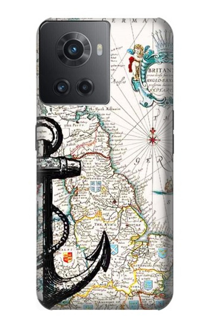 W1962 Nautical Chart Hard Case and Leather Flip Case For OnePlus Ace