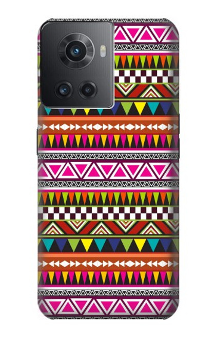 W2292 Aztec Tribal Pattern Hard Case and Leather Flip Case For OnePlus Ace