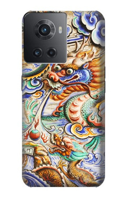 W2584 Traditional Chinese Dragon Art Hard Case and Leather Flip Case For OnePlus Ace