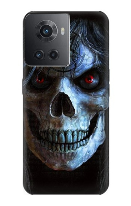 W2585 Evil Death Skull Pentagram Hard Case and Leather Flip Case For OnePlus Ace