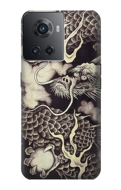 W2719 Japan Painting Dragon Hard Case and Leather Flip Case For OnePlus Ace