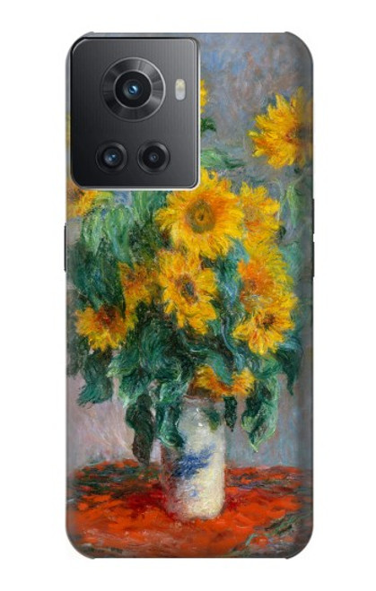 W2937 Claude Monet Bouquet of Sunflowers Hard Case and Leather Flip Case For OnePlus Ace