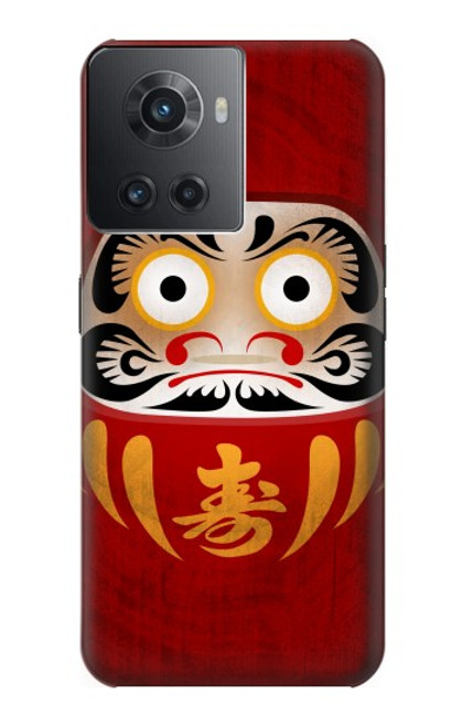 W3023 Japan Good Luck Daruma Doll Hard Case and Leather Flip Case For OnePlus Ace