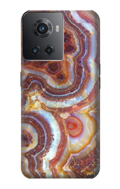 W3034 Colored Marble Texture Printed Hard Case and Leather Flip Case For OnePlus Ace