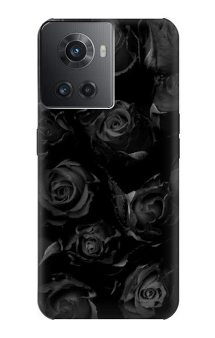 W3153 Black Roses Hard Case and Leather Flip Case For OnePlus Ace