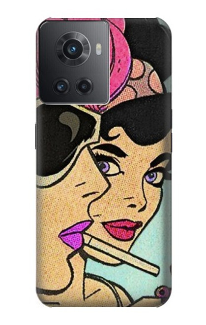 W3171 Girls Pop Art Hard Case and Leather Flip Case For OnePlus Ace