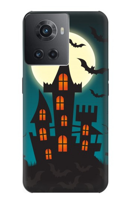 W3268 Halloween Festival Castle Hard Case and Leather Flip Case For OnePlus Ace