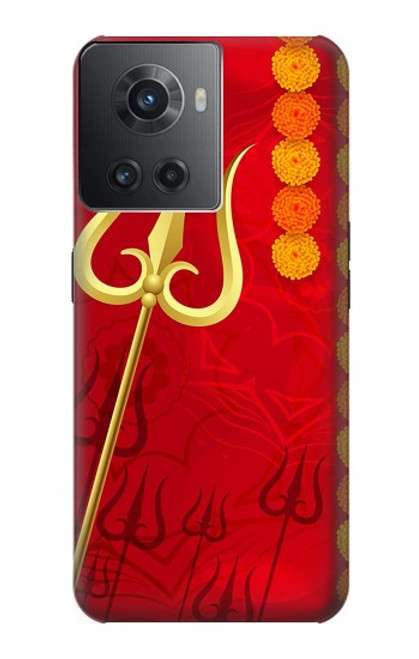 W3788 Shiv Trishul Hard Case and Leather Flip Case For OnePlus Ace