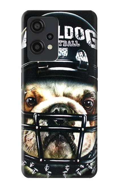 W0098 Bulldog American Football Hard Case and Leather Flip Case For OnePlus Nord CE 2 Lite 5G