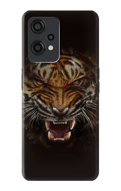 W0575 Tiger Face Hard Case and Leather Flip Case For OnePlus Nord CE 2 Lite 5G