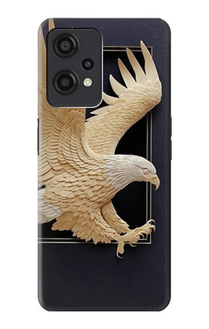 W1383 Paper Sculpture Eagle Hard Case and Leather Flip Case For OnePlus Nord CE 2 Lite 5G