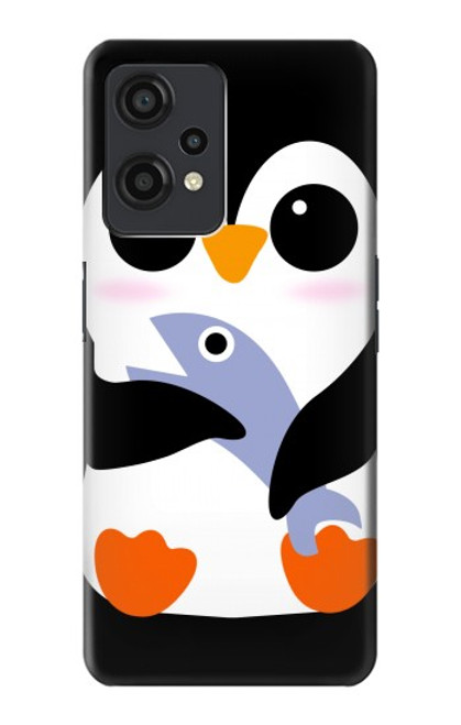 W2631 Cute Baby Penguin Hard Case and Leather Flip Case For OnePlus Nord CE 2 Lite 5G