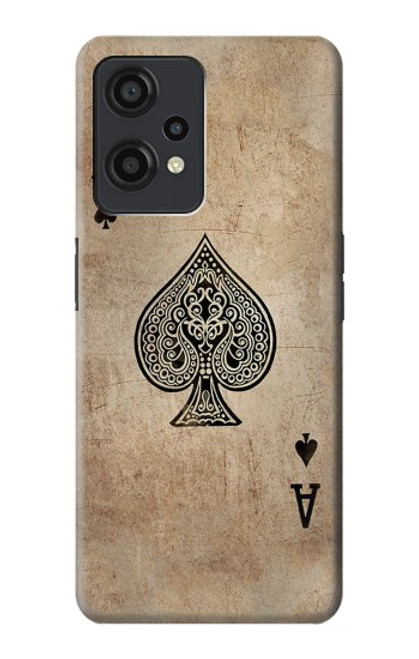 W2928 Vintage Spades Ace Card Hard Case and Leather Flip Case For OnePlus Nord CE 2 Lite 5G