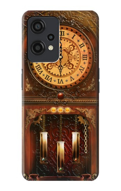 W3174 Grandfather Clock Hard Case and Leather Flip Case For OnePlus Nord CE 2 Lite 5G